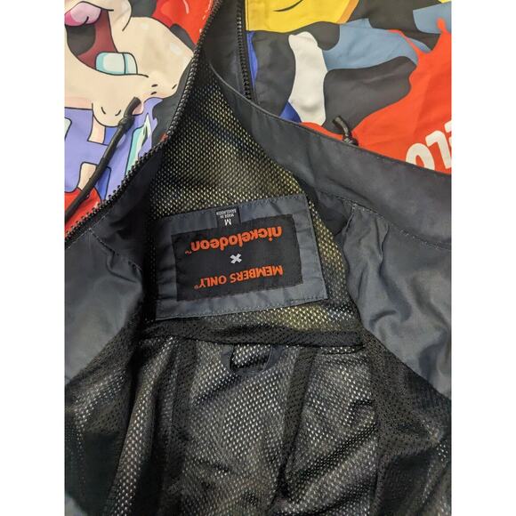Members Only Nickelodeon Jacket Size M Rugrats Spongebob Hey Arnold Squidward - Picture 4 of 10